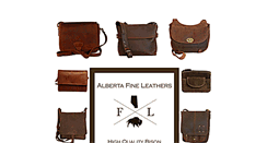 Desktop Screenshot of albertafineleathers.com